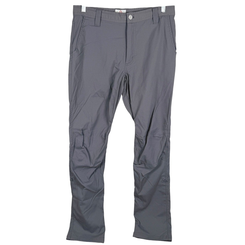 LIVSN Ecotrek Trail Pants Cargo Mens 31x32 Grey Recycled Nylon Stretch ECO-223